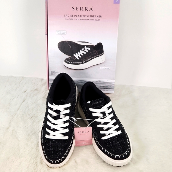 Serra Ladies Platform Sneakers, Size 9, NWT in Original Retail box - Picture 3 of 17